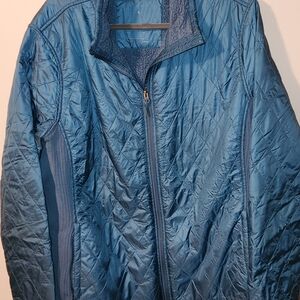 Blue Quilted Jacket